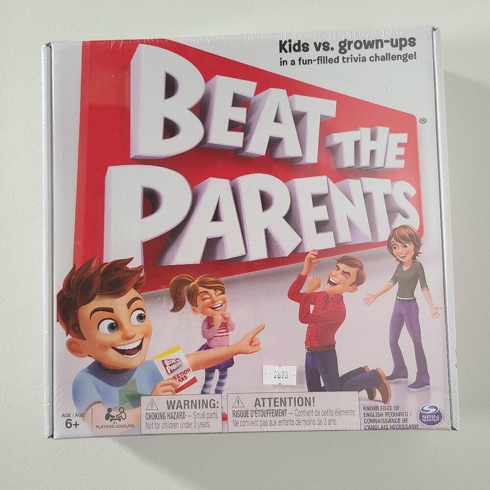 Beat The Parents Game Kids vs Grown Ups Trivia Challenge Family Board Game